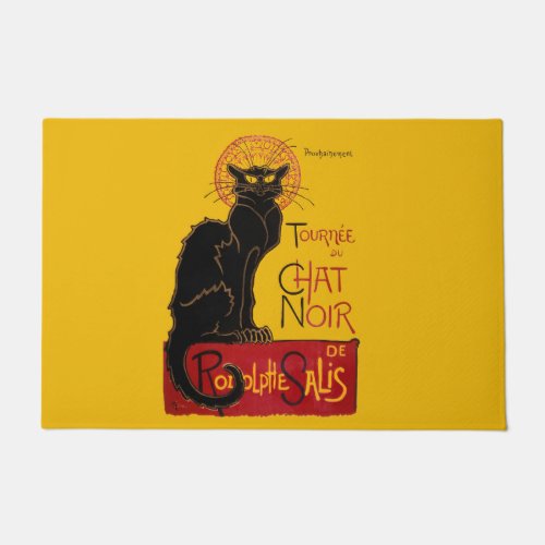 Theophile Steinlen _ Le Chat Noir Vintage Doormat
