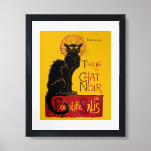 Theophile Steinlen - Le Chat Noir Vintage Framed Art