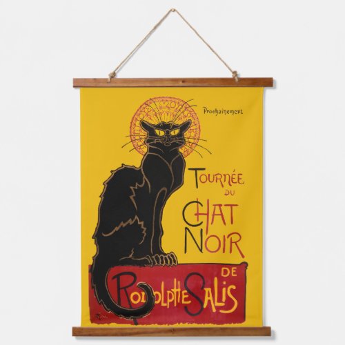Theophile Steinlen _ Le Chat Noir Vintage Hanging Tapestry