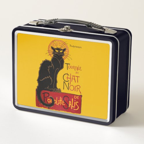 Theophile Steinlen _ Le Chat Noir Vintage Metal Lunch Box