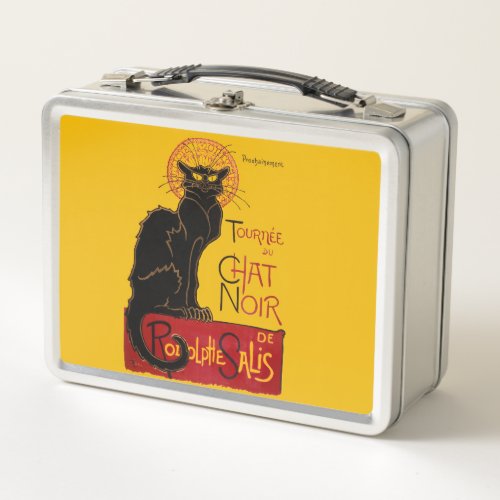 Theophile Steinlen _ Le Chat Noir Vintage Metal Lunch Box