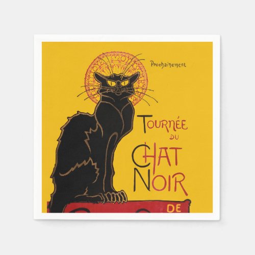 Theophile Steinlen _ Le Chat Noir Vintage Napkins