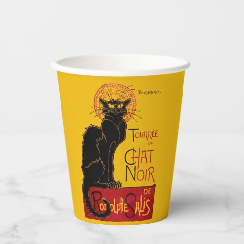 Theophile Steinlen _ Le Chat Noir Vintage Paper Cups