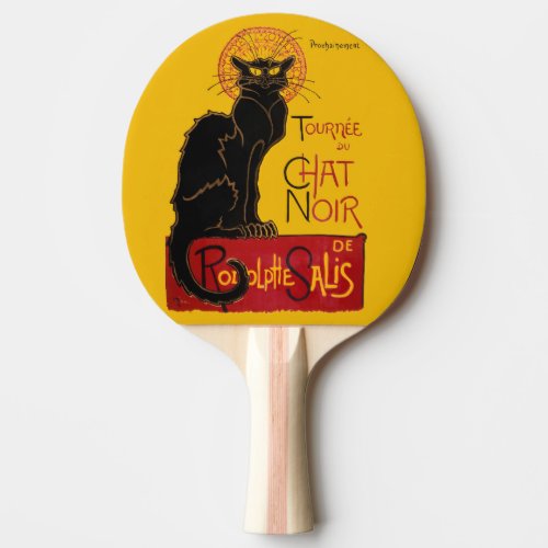 Theophile Steinlen _ Le Chat Noir Vintage Ping Pong Paddle