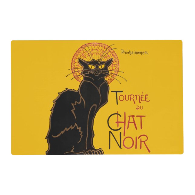 Theophile Steinlen - Le Chat Noir Vintage Placemat (Front)
