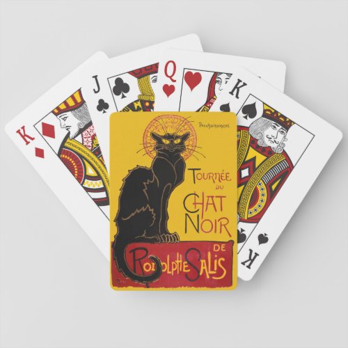 Theophile Steinlen _ Le Chat Noir Vintage Poker Cards