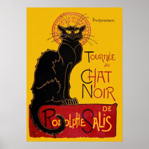 Theophile Steinlen _ Le Chat Noir Vintage Poster