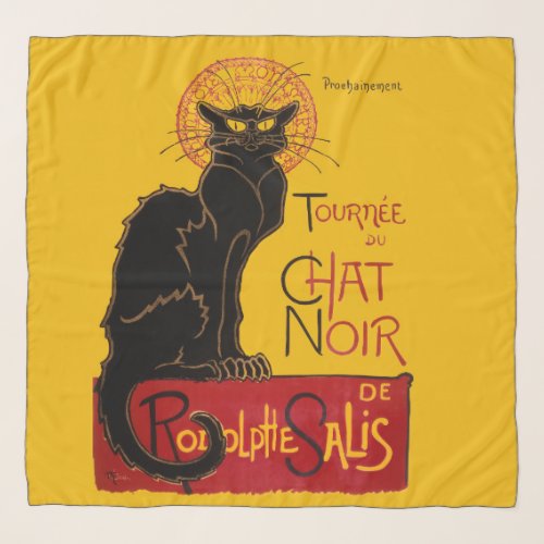 Theophile Steinlen _ Le Chat Noir Vintage Scarf