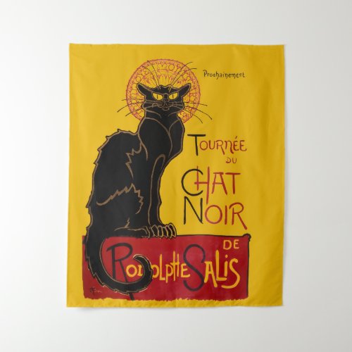 Theophile Steinlen _ Le Chat Noir Vintage Tapestry