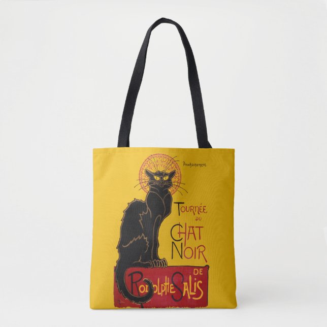 Theophile Steinlen - Le Chat Noir Vintage Tote Bag (Front)