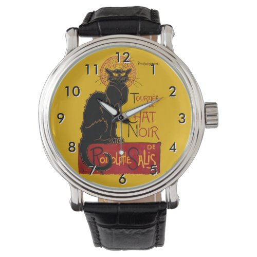 Theophile Steinlen _ Le Chat Noir Vintage Watch