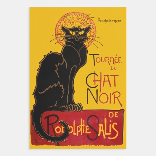 Theophile Steinlen _ Le Chat Noir Vintage Wrapping Paper Sheets