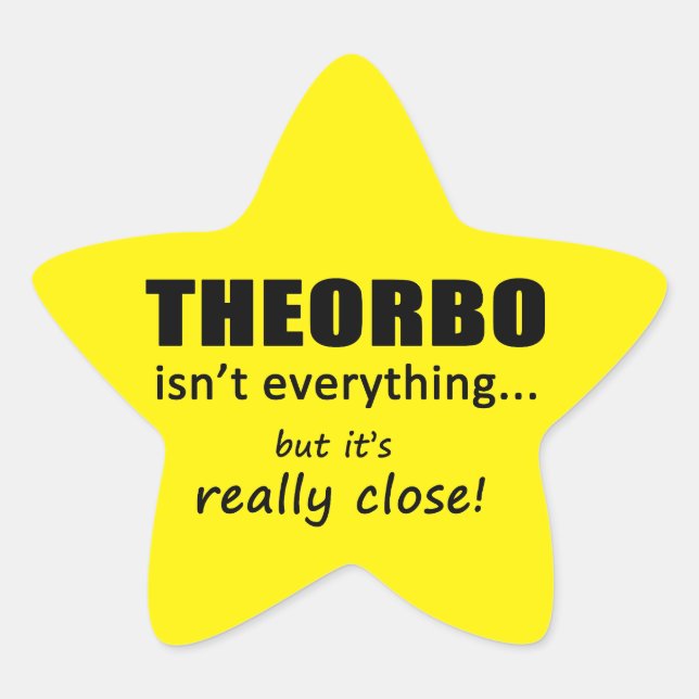 Theorbo Isn't Everything Star Sticker (Front)