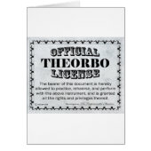 Theorbo License (Front)