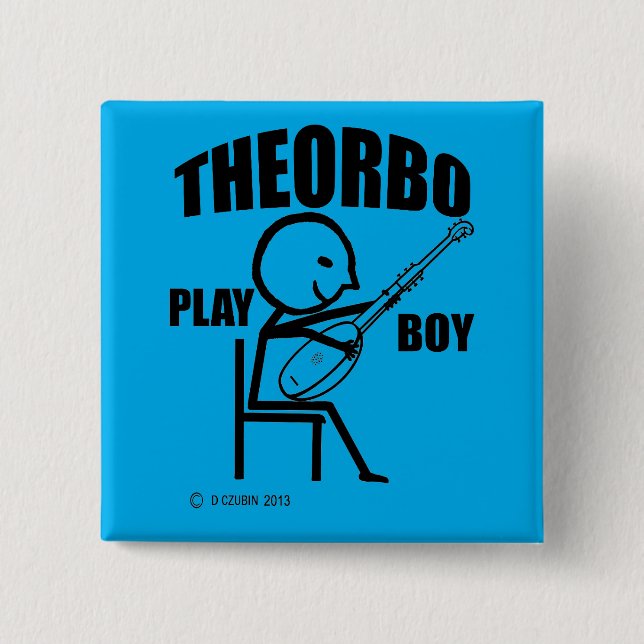 Theorbo Play Boy Button (Front)