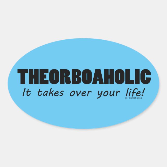 Theorboaholic Life Oval Sticker (Front)