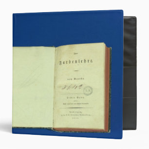 Theory of Colours, 1810 3 Ring Binder