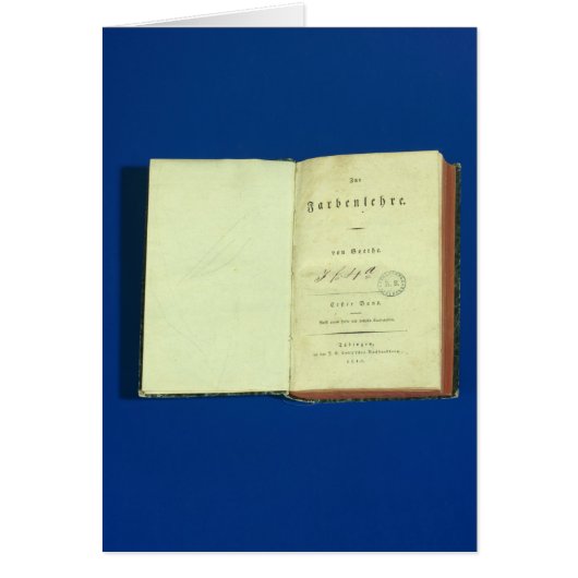Theory of Colours, 1810 Cards (Front)