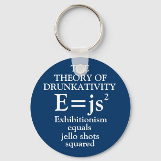 Theory of Drunkativity Keychain