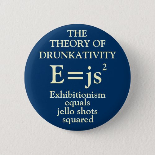 Theory of Drunkativity Pinback Button