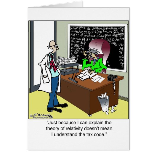 Theory of Relativity & The Tax Code Cards (Front)