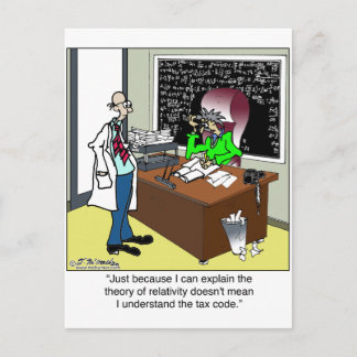 Theory of Relativity & The Tax Code Postcard
