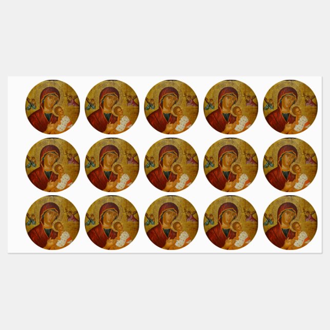 Theotokos Amolyntos Labels (Sheet)