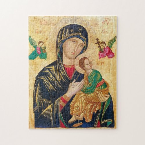 Theotokos and Christ Child Icon Jigsaw Puzzle
