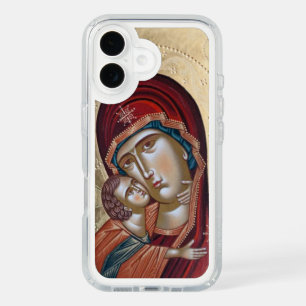 Theotokos and the Christ Child Orthodox Icon iPhone 16 Case