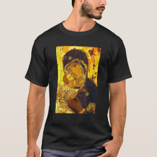 Theotokos Icon Mother of God Our Lady of Vladamir  T-Shirt