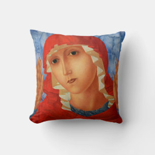 Theotokos Throw Pillow