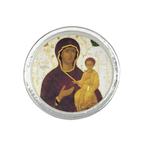 Theotokos _ Virgin Mary Holding The Child Jesus Ring