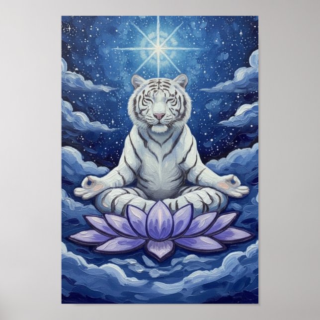 ThePath2Peace:ZenWhiteTiger Poster (Front)