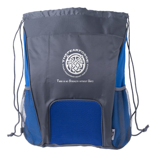 ThePeakPosse Drawstring Backpack (Front)