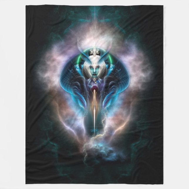 Thera The Ethereal Queen Fleece Blanket (Front)
