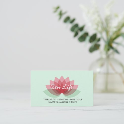 Therapeutic Massage Business Card