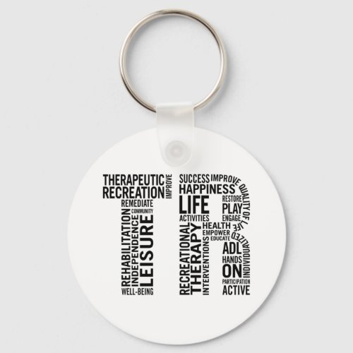 Therapeutic Recreation Therapist Keychain