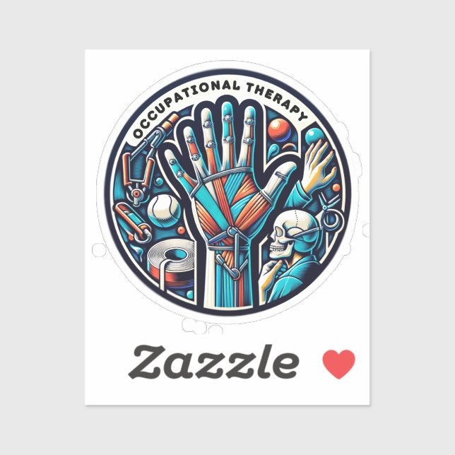 Therapeutic Touch - Art Occupational Therapy Sticker (Sheet)