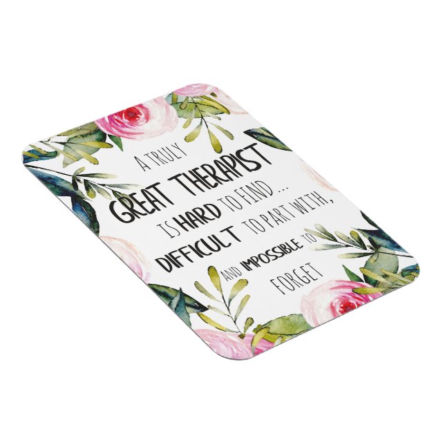 Therapist Appreciation Gift Thank you Quote Magnet (Right Side)