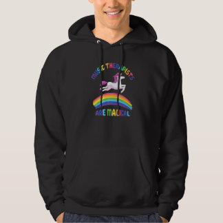 Therapist Are Magical  Unicorn Music Therapist Hoodie