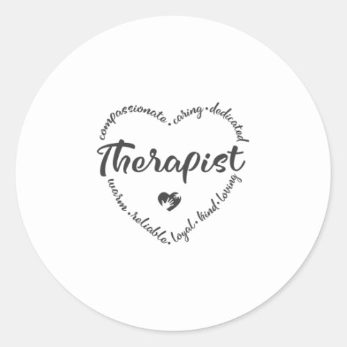 Therapist behavioral psychologist classic round sticker
