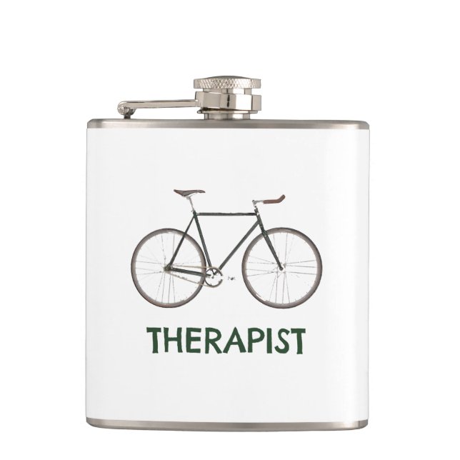 Therapist Bicycle Flask (Front)