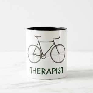 Therapist Bicycle Two-Tone Coffee Mug