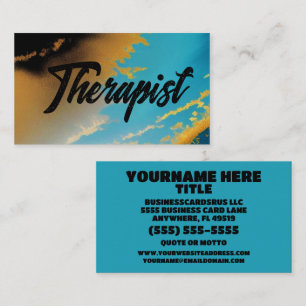 Therapist Colorful Business Card