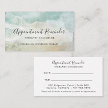 Therapist Counselor Appointment Reminder And