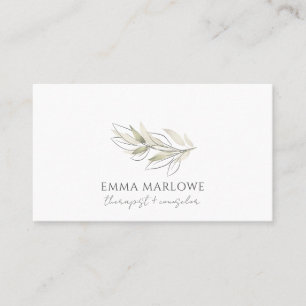 Therapist Counselor Business & Appointment Card