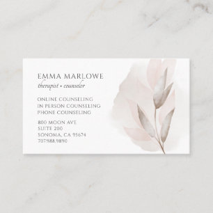 Therapist Counselor Business & Appointment Card