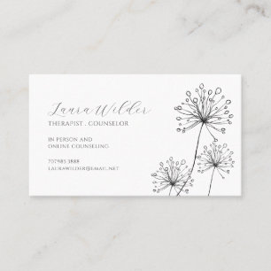 Therapist Counselor Business Card