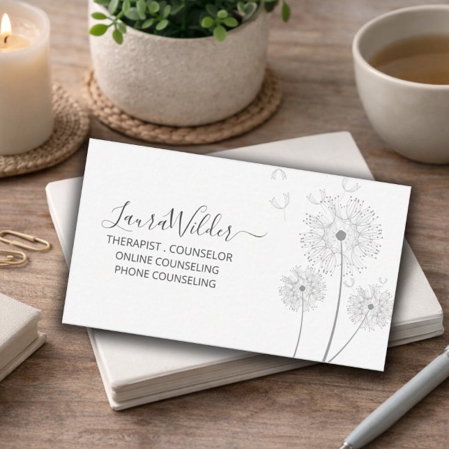 Therapist Counselor Business Card (Creator Uploaded)