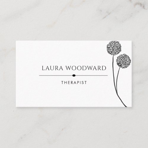 Therapist Counselor Business Card